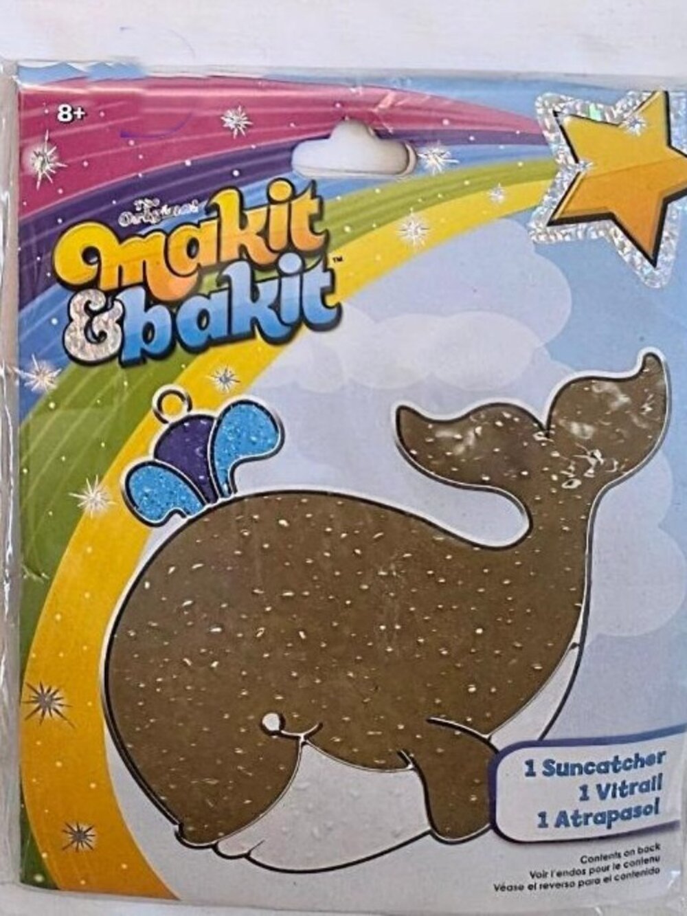 Makit & Bakit Suncatcher ornament Whale ocean life Make and Bake it craft